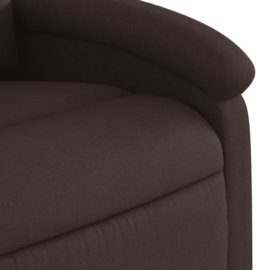 Fauteuil inclinable électrique Marron foncé Tissu - XIOS
