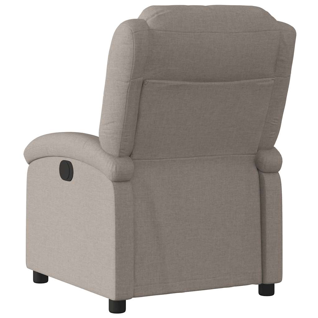Fauteuil inclinable électrique Taupe Tissu - XIOS