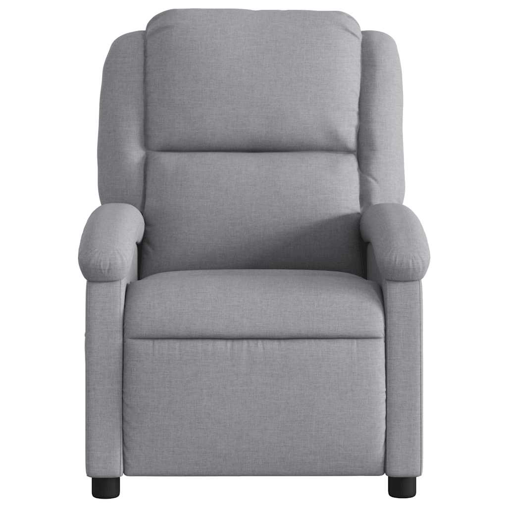 Fauteuil de massage inclinable électrique gris clair tissu - XIOS