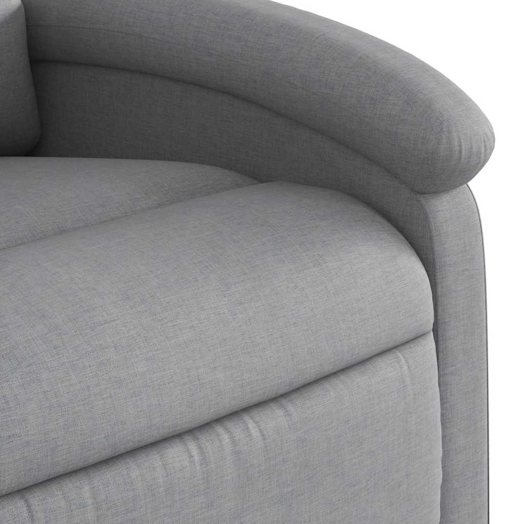 Fauteuil de massage inclinable électrique gris clair tissu - XIOS