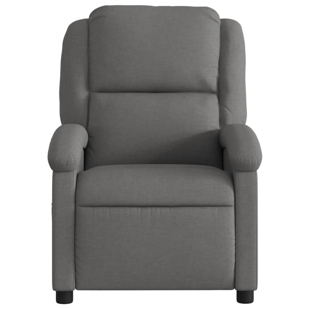 Fauteuil inclinable de massage électrique gris foncé tissu - XIOS