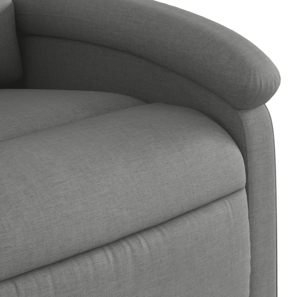 Fauteuil inclinable de massage électrique gris foncé tissu - XIOS