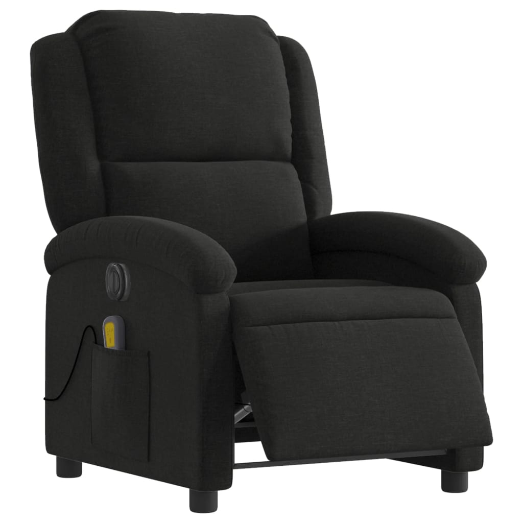 Fauteuil de massage inclinable électrique Noir Tissu - XIOS
