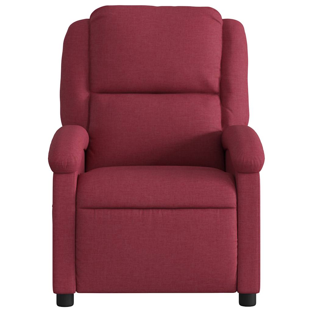 Fauteuil de massage inclinable électrique Rouge bordeaux Tissu - XIOS