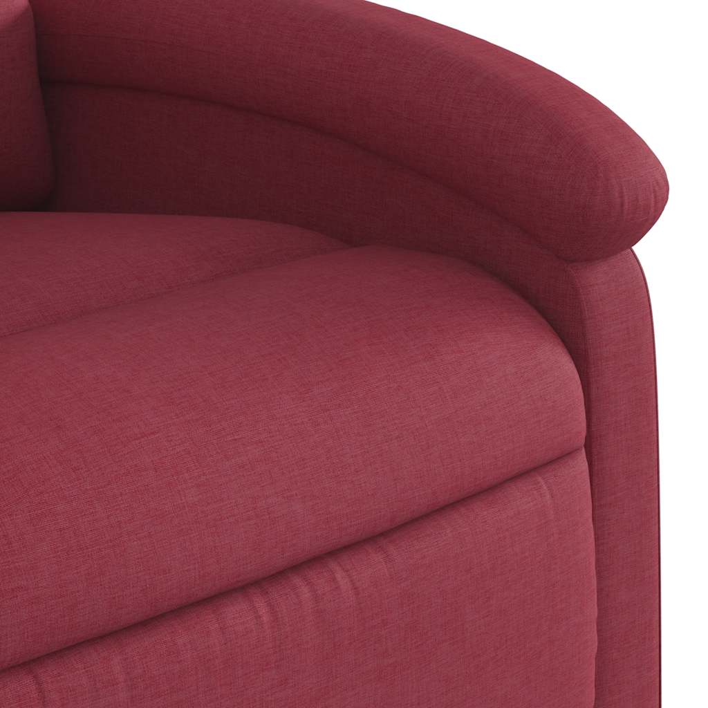 Fauteuil de massage inclinable électrique Rouge bordeaux Tissu - XIOS