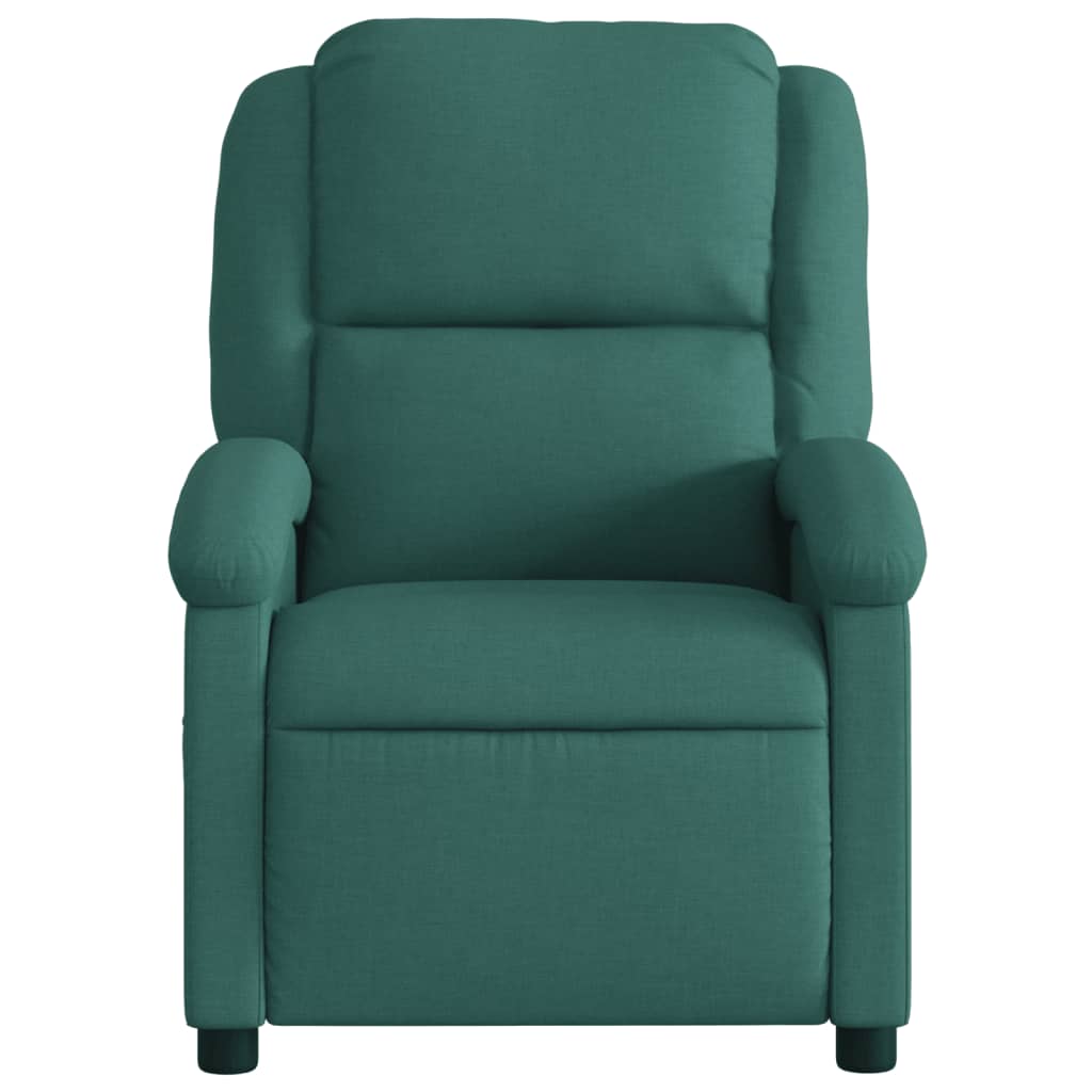 Fauteuil de massage inclinable électrique Vert foncé Tissu - XIOS