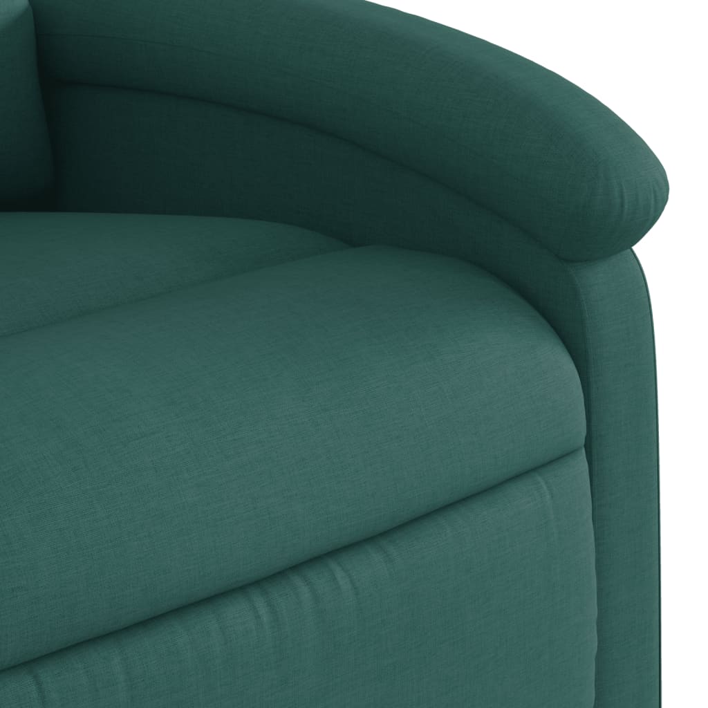 Fauteuil de massage inclinable électrique Vert foncé Tissu - XIOS