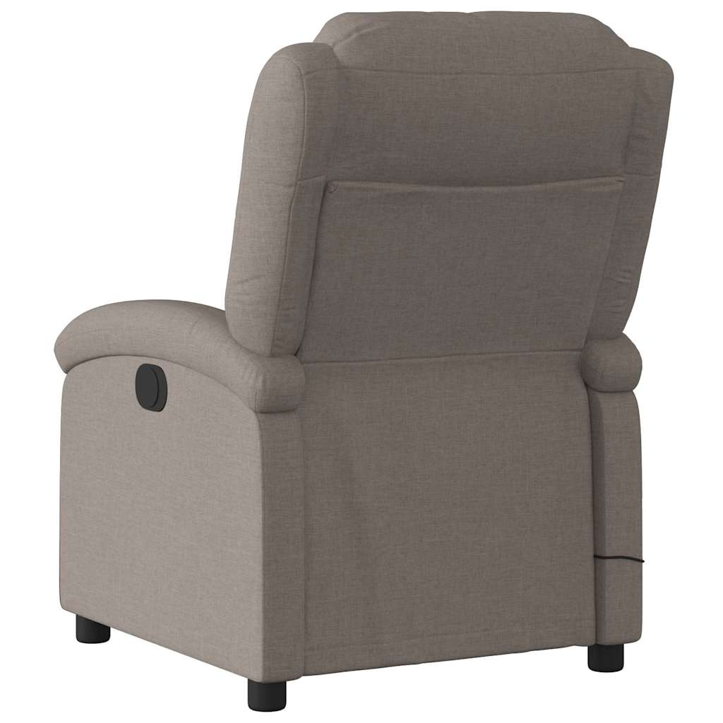 Fauteuil de massage inclinable électrique Taupe Tissu - XIOS
