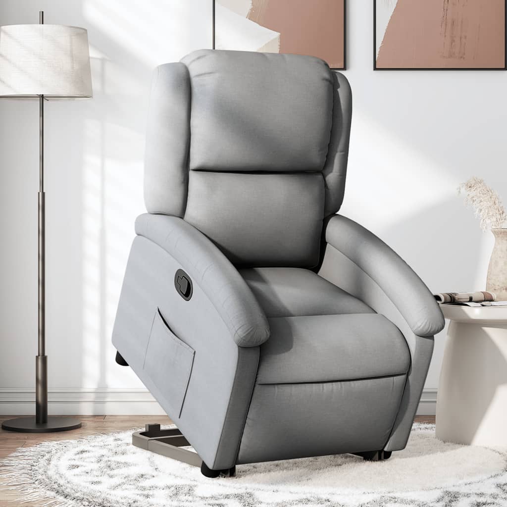 Fauteuil inclinable Gris clair Tissu - XIOS