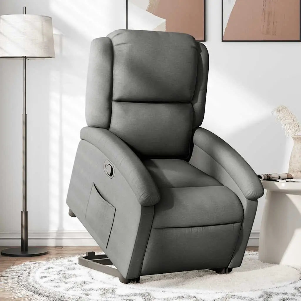 Fauteuil inclinable Gris foncé Tissu - XIOS