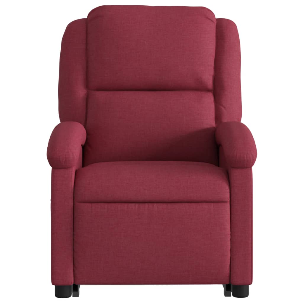 Fauteuil inclinable rouge bordeaux tissu - XIOS