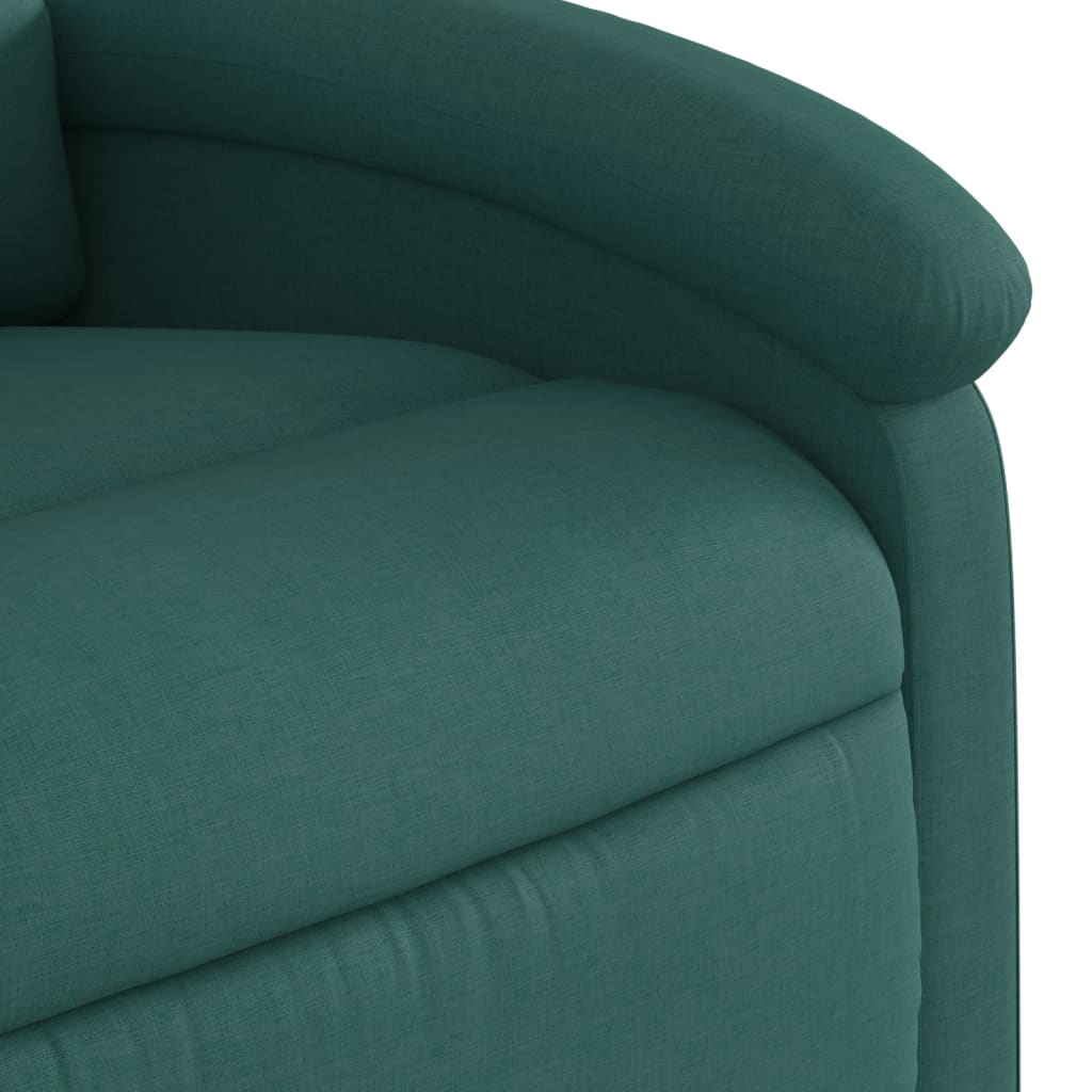 Fauteuil inclinable vert foncé tissu - XIOS