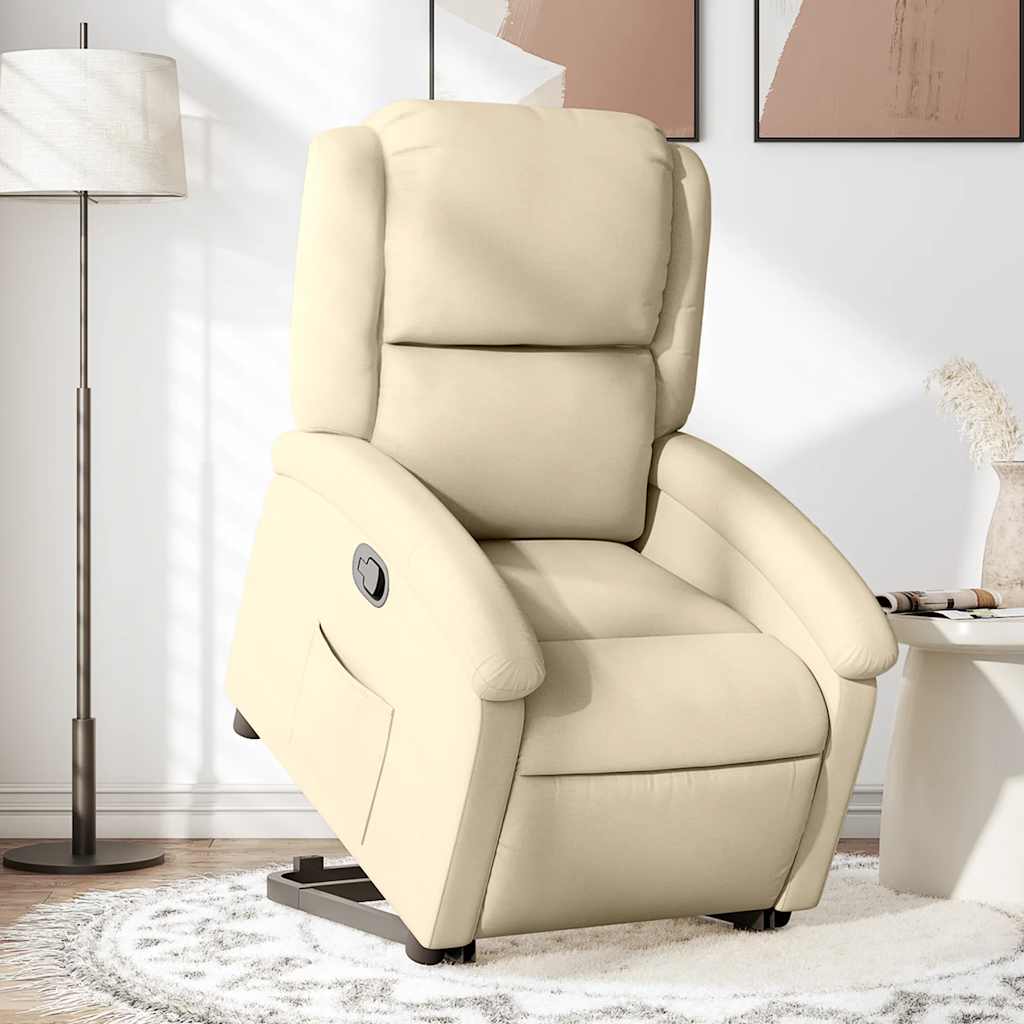 Fauteuil inclinable Crème Tissu - XIOS