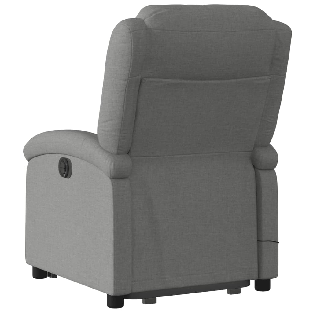 Fauteuil de massage inclinable Gris foncé Tissu