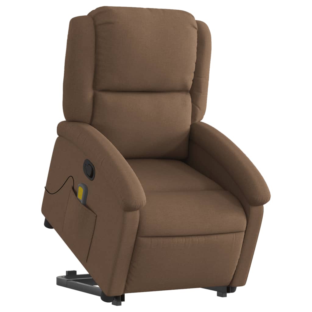 Fauteuil de massage inclinable Marron Tissu - XIOS