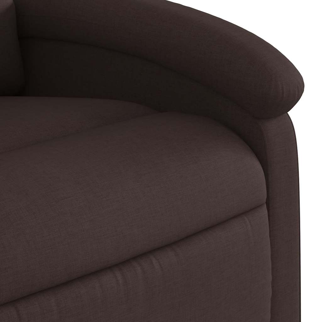 Fauteuil inclinable de massage Marron foncé Tissu - XIOS
