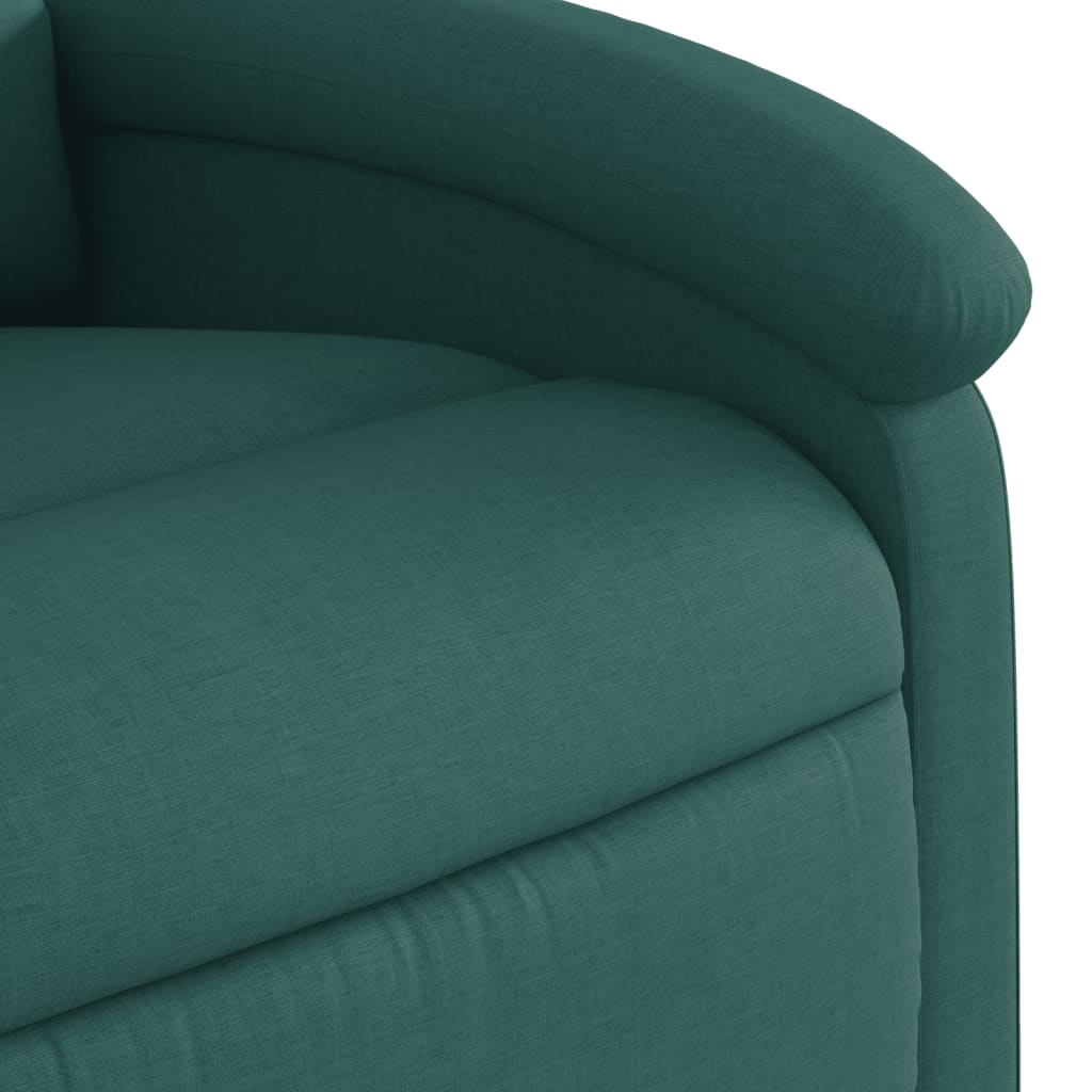 Fauteuil inclinable de massage Vert foncé Tissu - XIOS