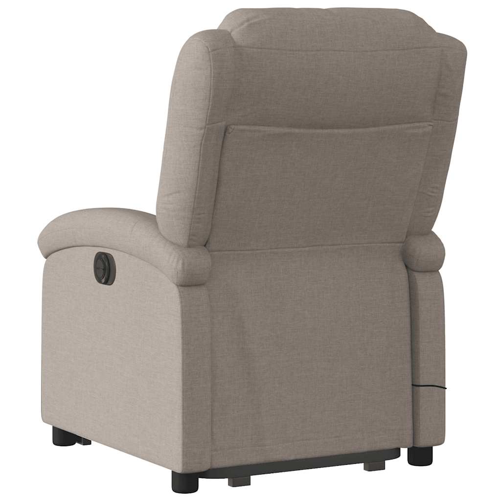 Fauteuil inclinable de massage Taupe Tissu - XIOS