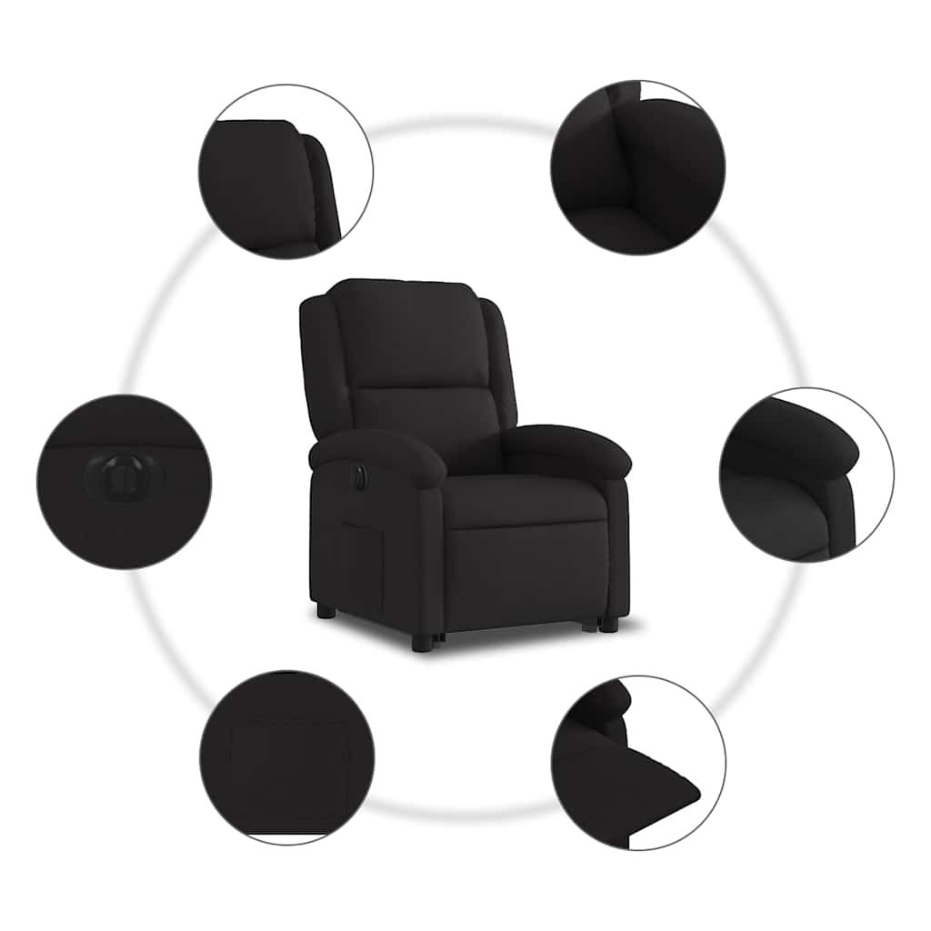 Fauteuil inclinable électrique noir tissu - XIOS