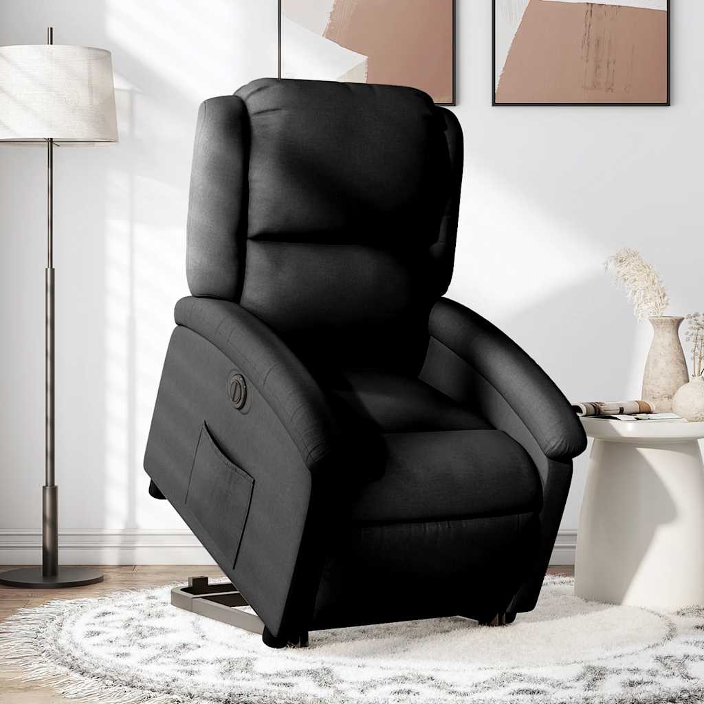 Fauteuil inclinable électrique noir tissu - XIOS