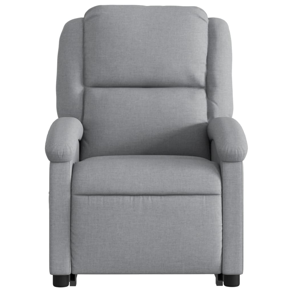 Fauteuil inclinable de massage électrique Gris clair Tissu - XIOS