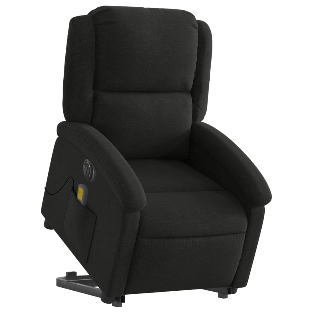 Fauteuil inclinable de massage électrique Noir Tissu - XIOS
