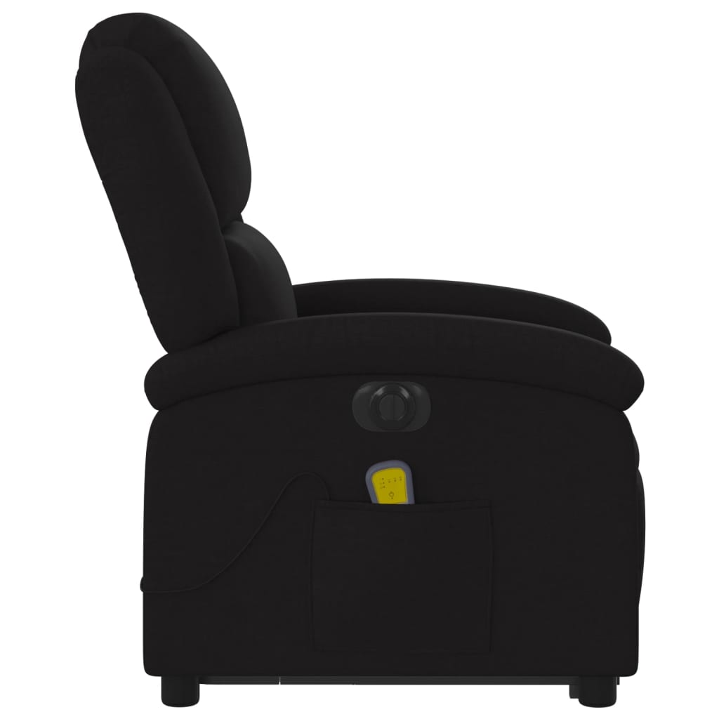 Fauteuil inclinable de massage électrique Noir Tissu - XIOS