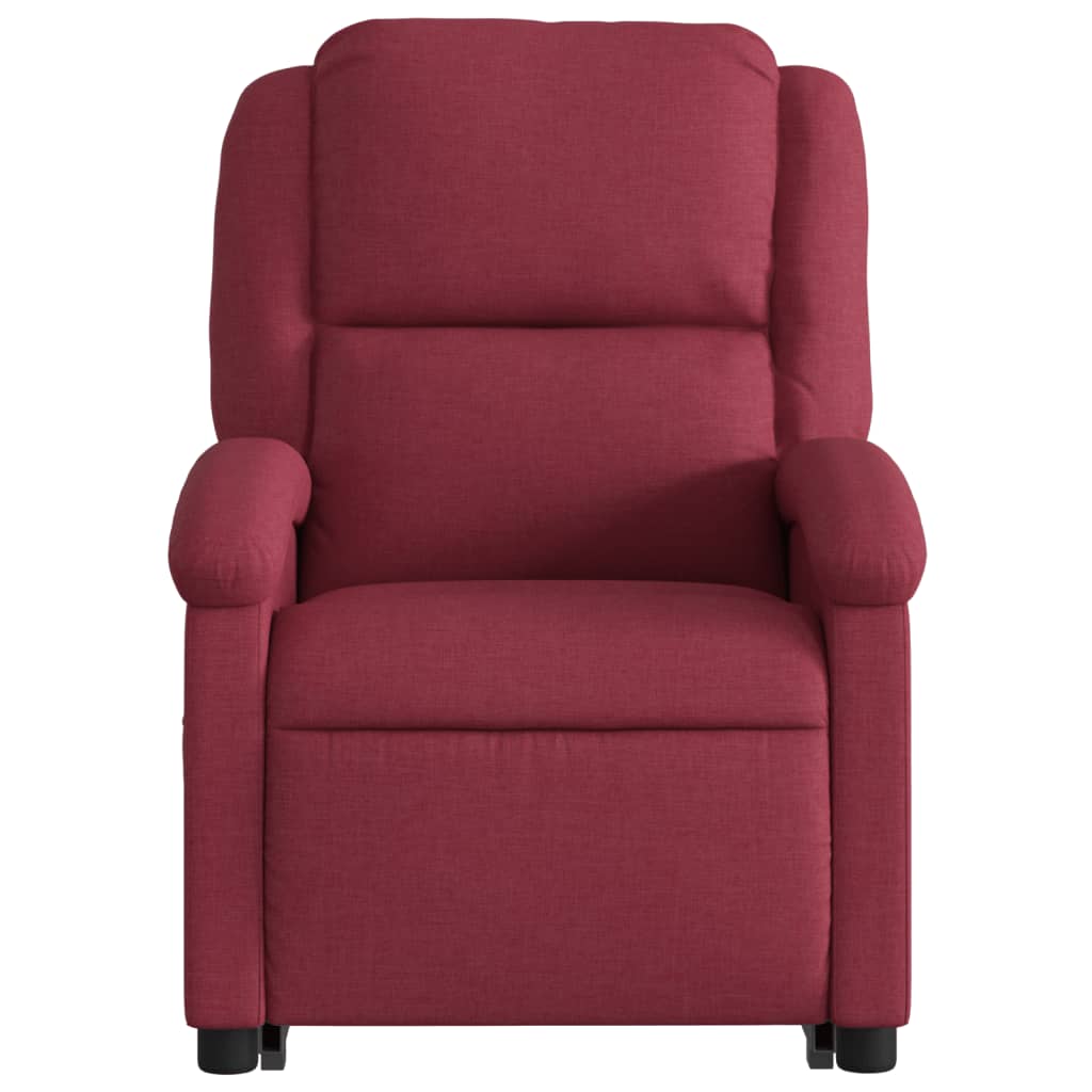 Fauteuil inclinable de massage électrique Rouge bordeaux Tissu - XIOS