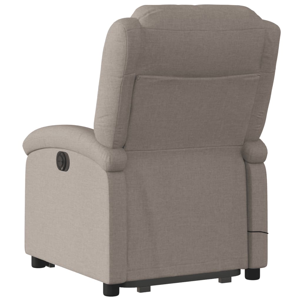 Fauteuil inclinable de massage électrique Taupe Tissu - XIOS
