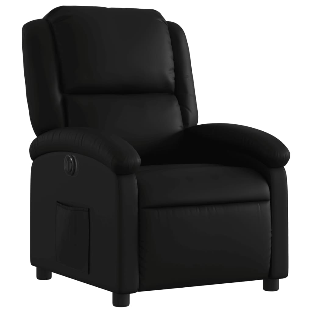 Fauteuil inclinable électrique Noir Similicuir - XIOS