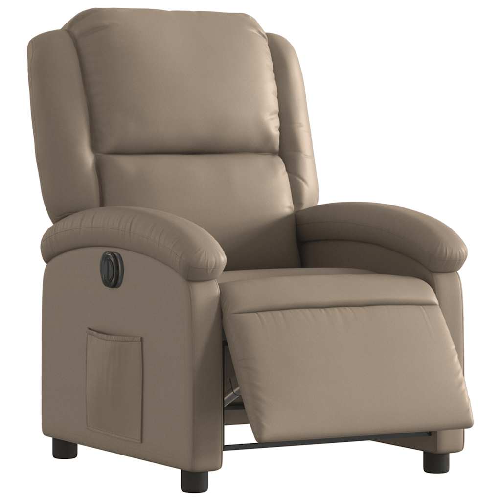 Fauteuil inclinable électrique Cappuccino Similicuir - XIOS