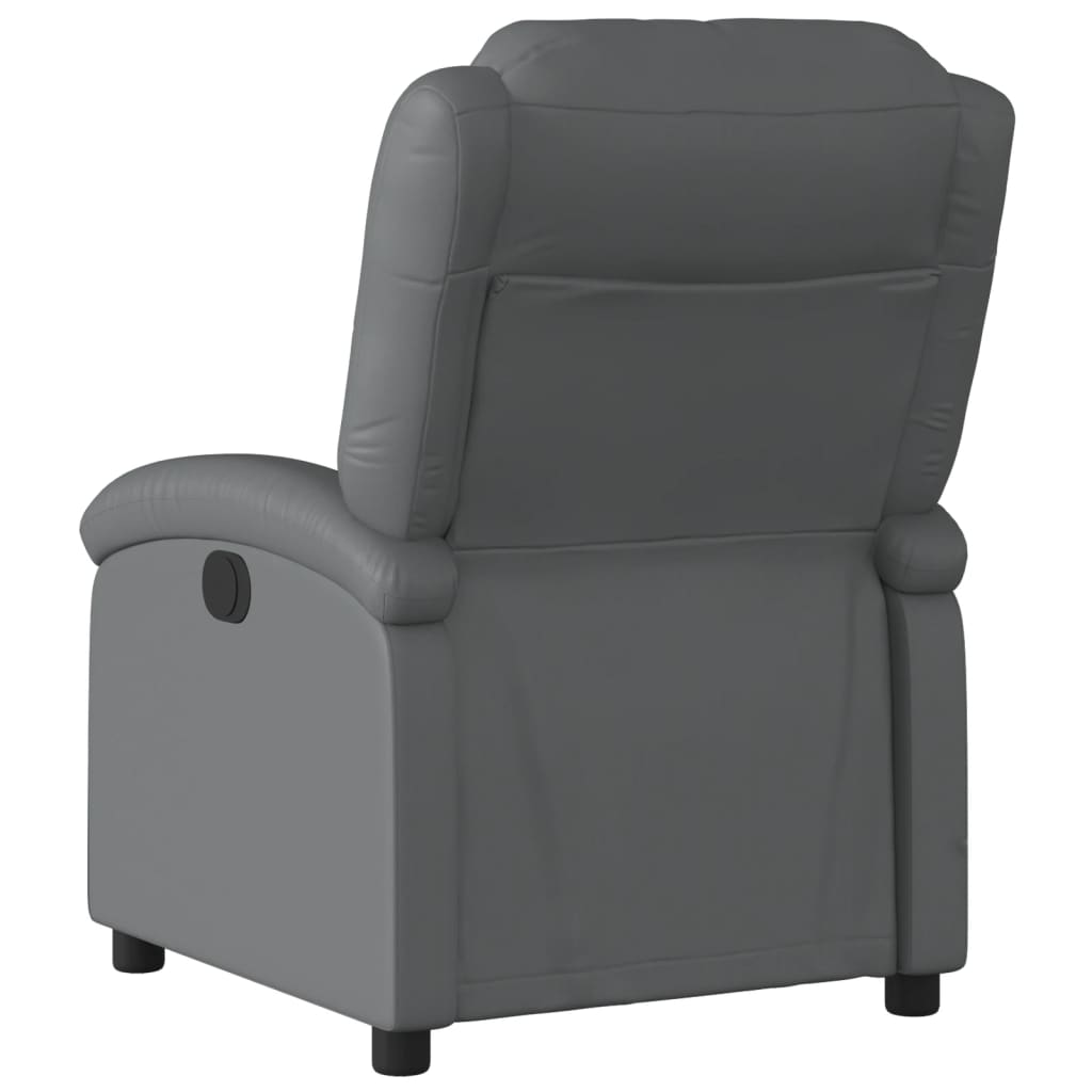 Fauteuil de massage inclinable électrique gris similicuir - XIOS
