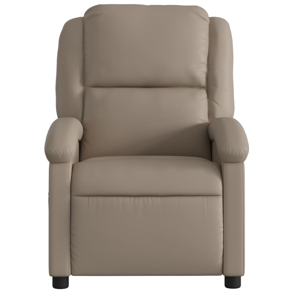 Fauteuil de massage inclinable électrique cappuccino similicuir - XIOS