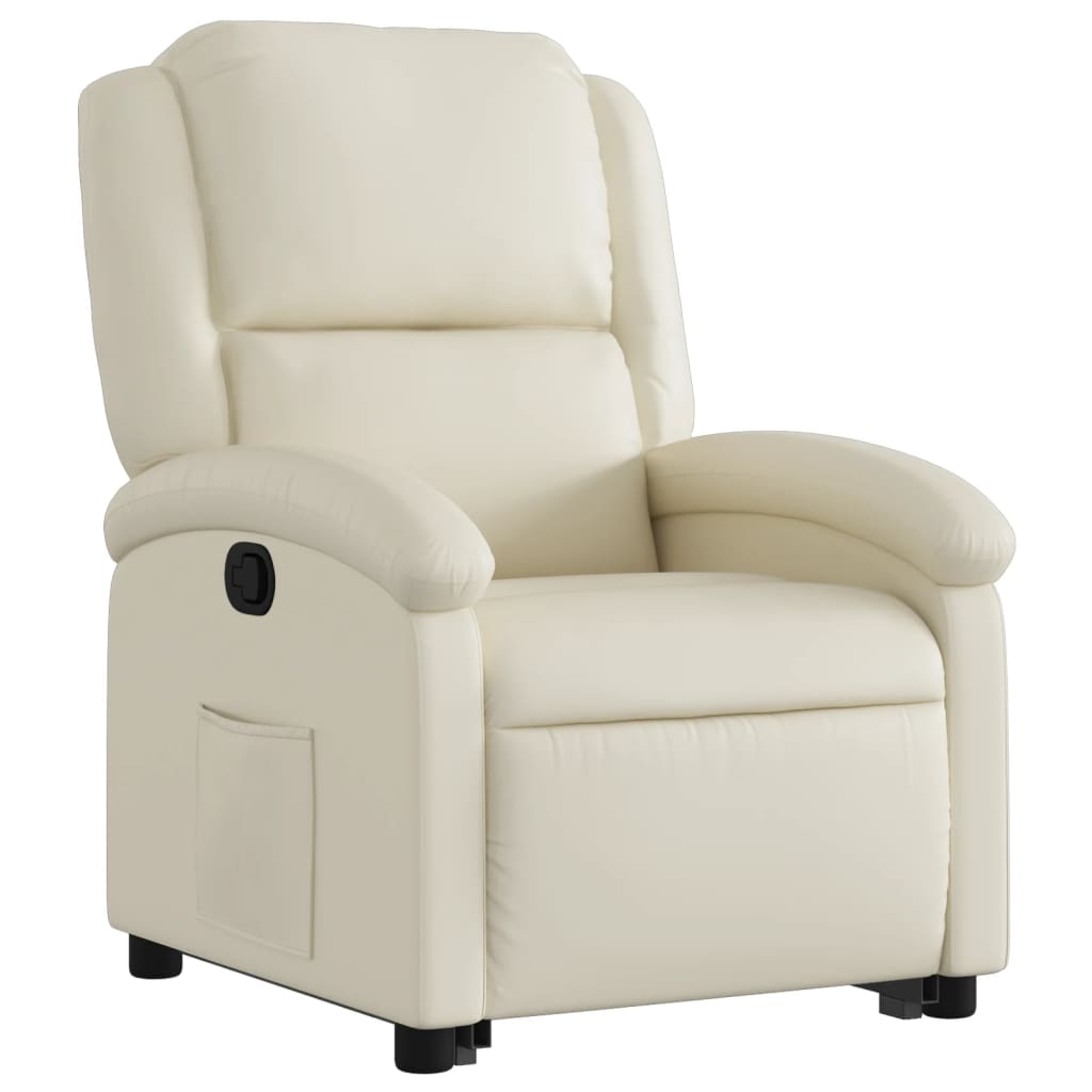 Fauteuil inclinable Crème Similicuir - XIOS