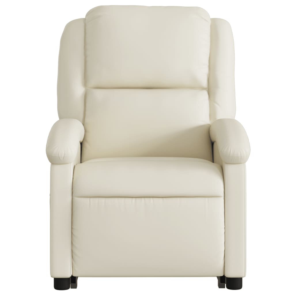 Fauteuil inclinable Crème Similicuir