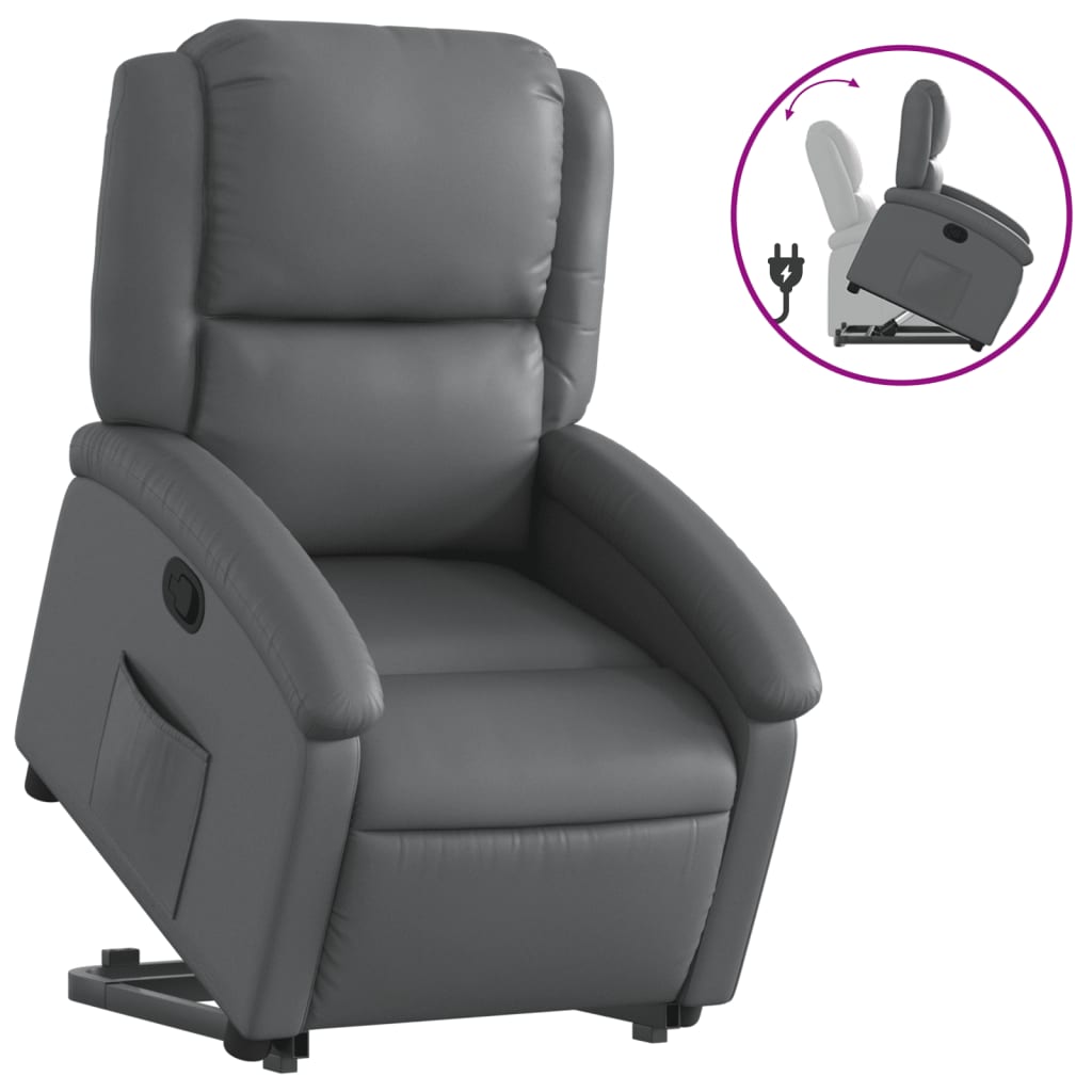 Fauteuil inclinable Gris Similicuir - XIOS