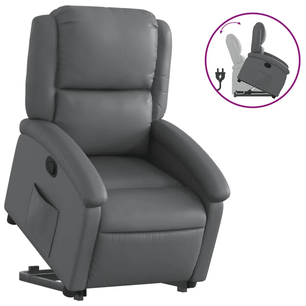 Fauteuil inclinable Gris Similicuir - XIOS