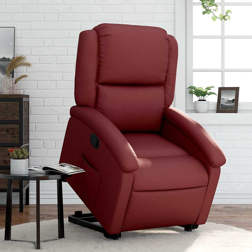 Fauteuil inclinable Rouge bordeaux Similicuir - XIOS