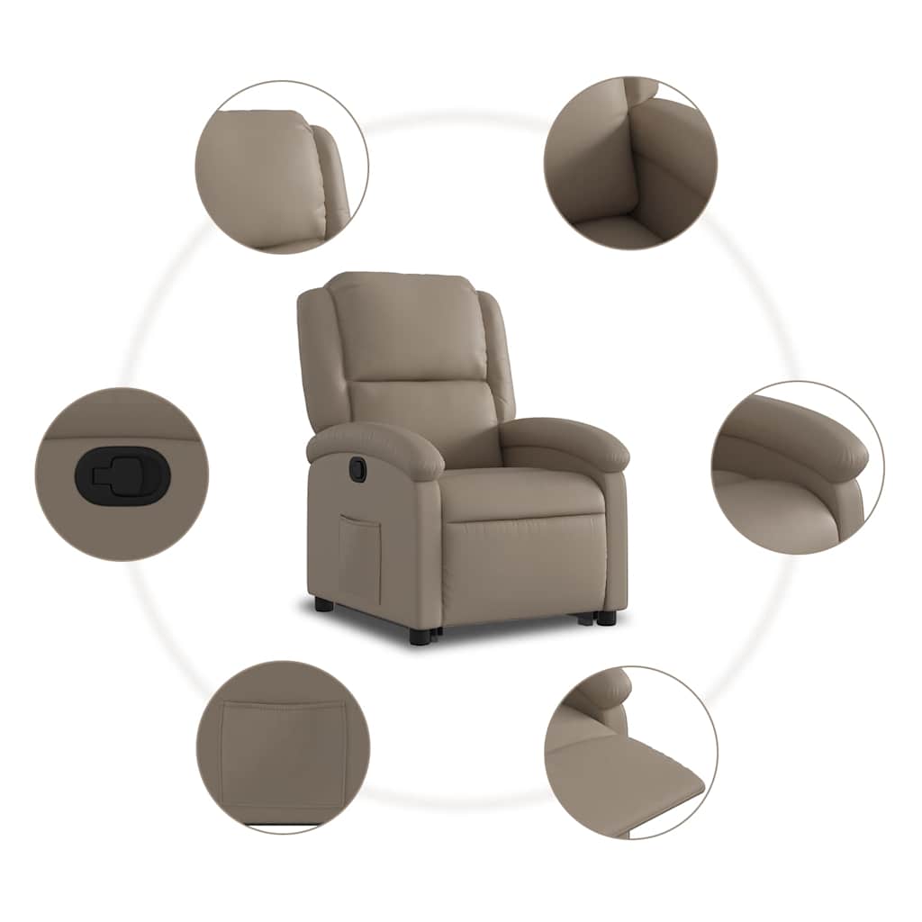 Fauteuil inclinable Cappuccino Similicuir - XIOS