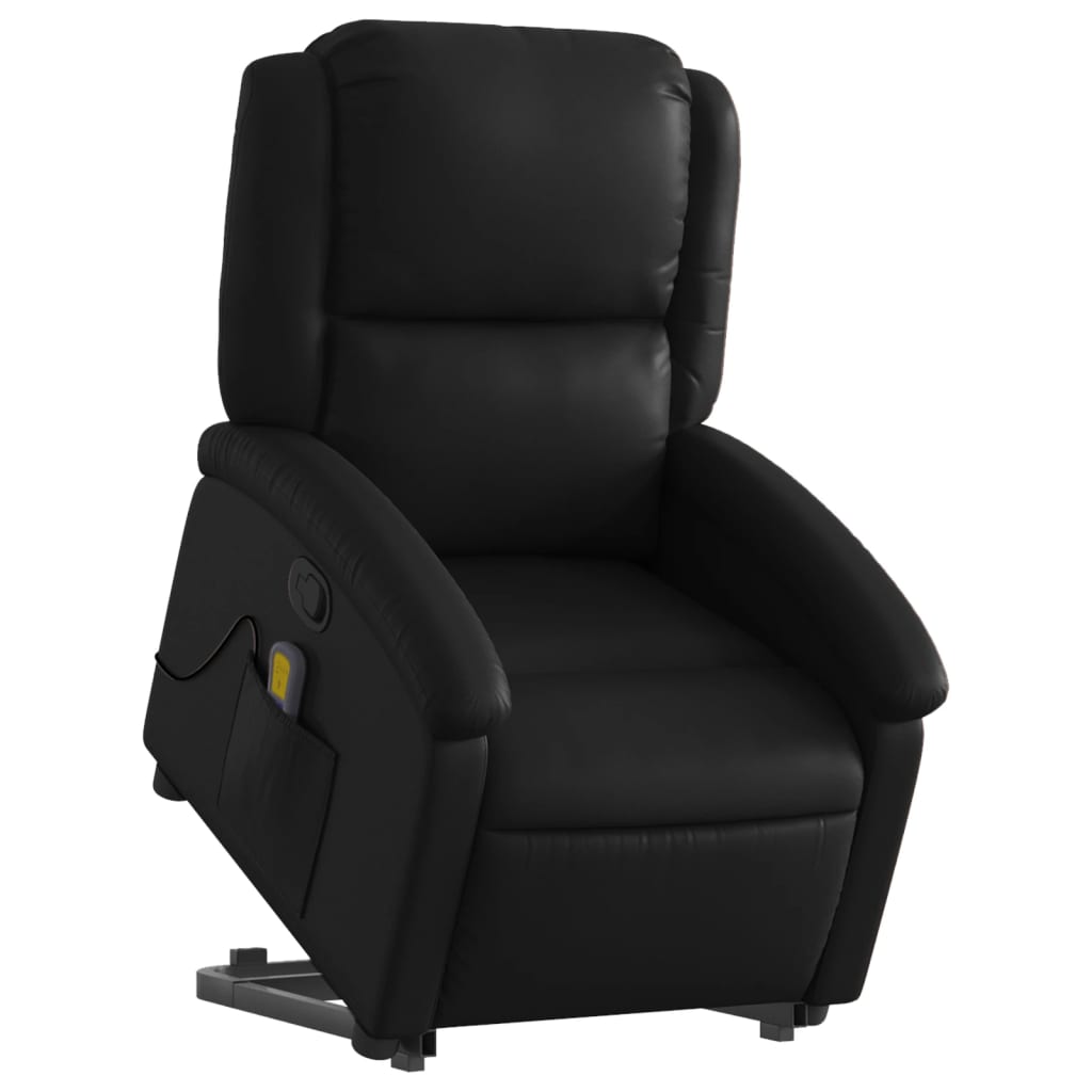 Fauteuil inclinable de massage Noir Similicuir - XIOS