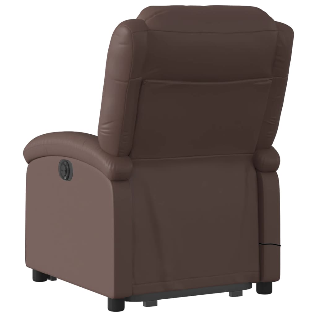 Fauteuil inclinable de massage Marron Similicuir - XIOS