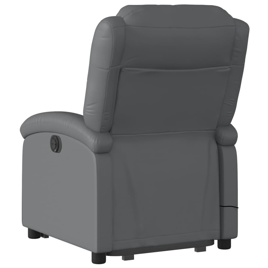 Fauteuil inclinable de massage Gris Similicuir - XIOS