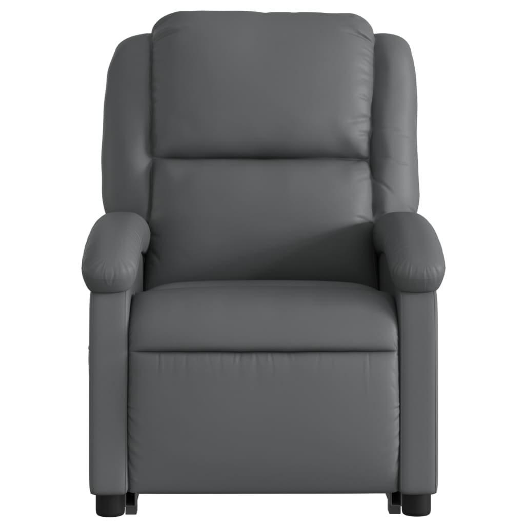 Fauteuil inclinable de massage Gris Similicuir - XIOS