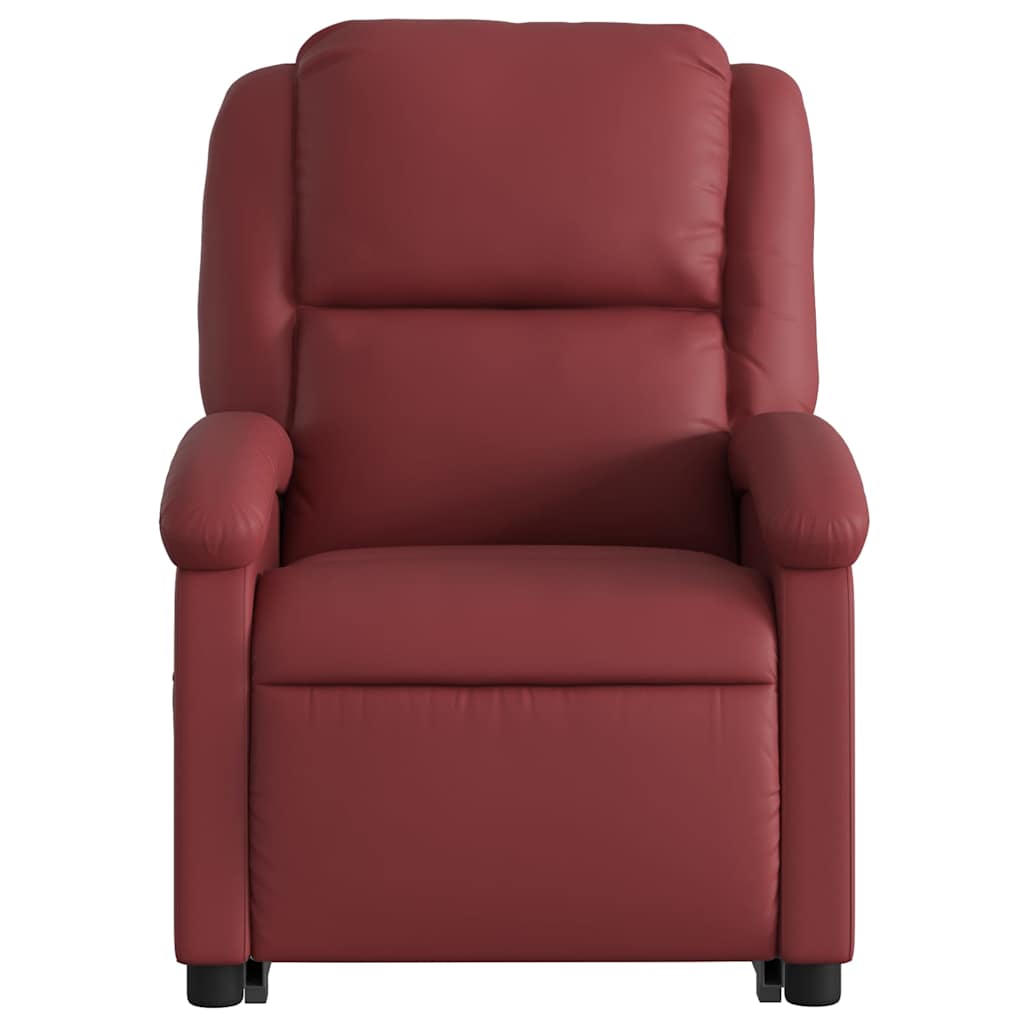 Fauteuil inclinable de massage Rouge bordeaux Similicuir - XIOS