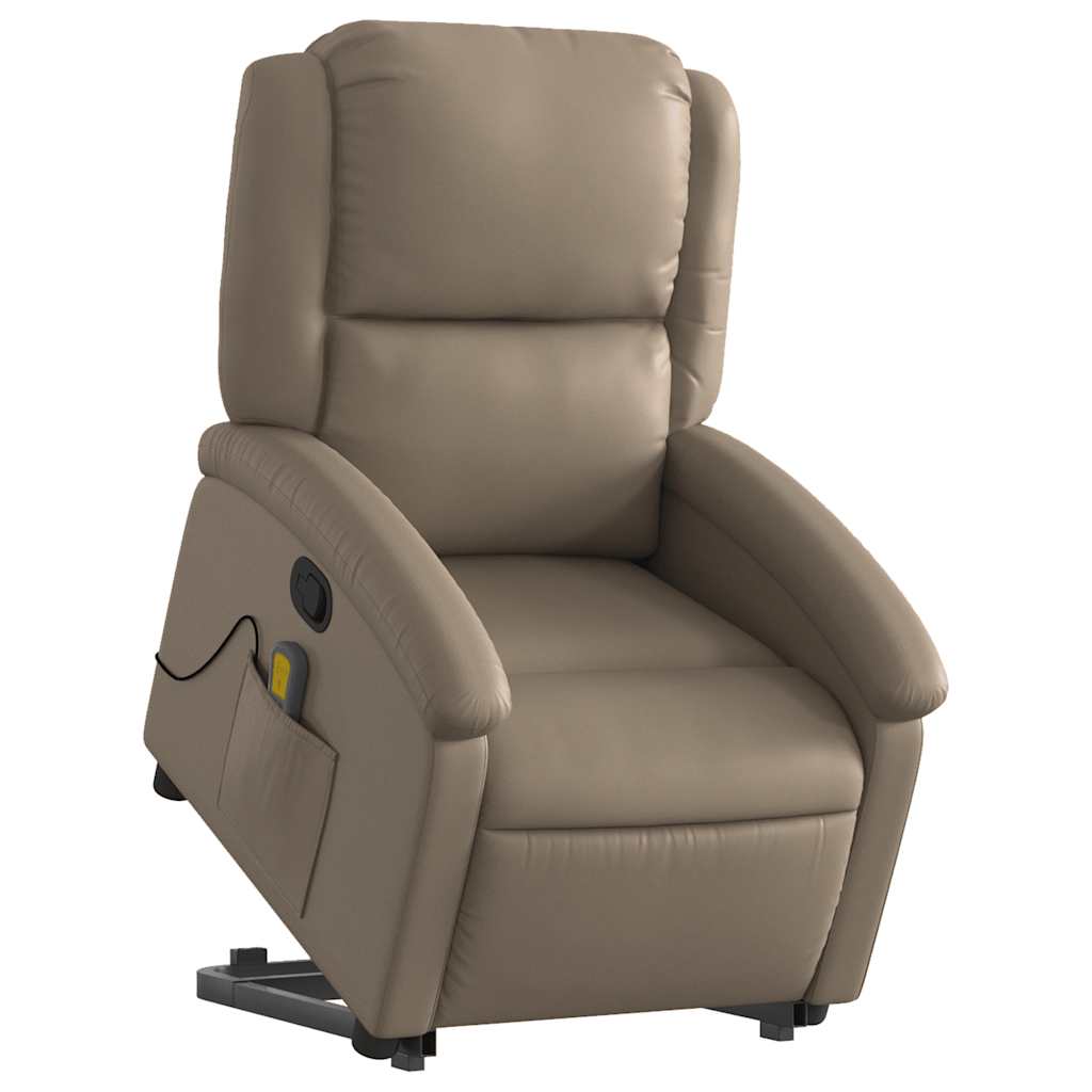 Fauteuil inclinable de massage Cappuccino Similicuir - XIOS
