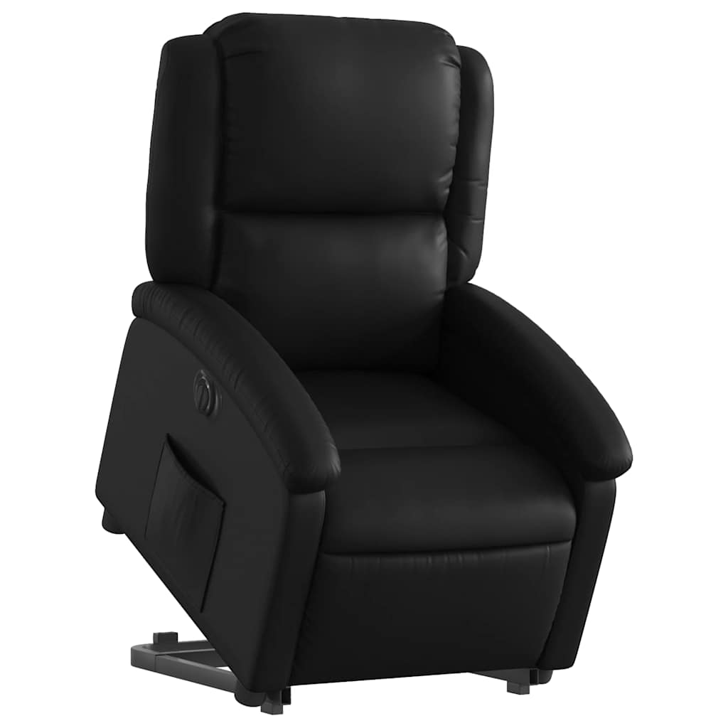 Fauteuil inclinable électrique noir similicuir - XIOS