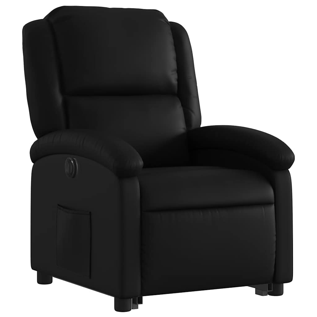 Fauteuil inclinable électrique noir similicuir - XIOS