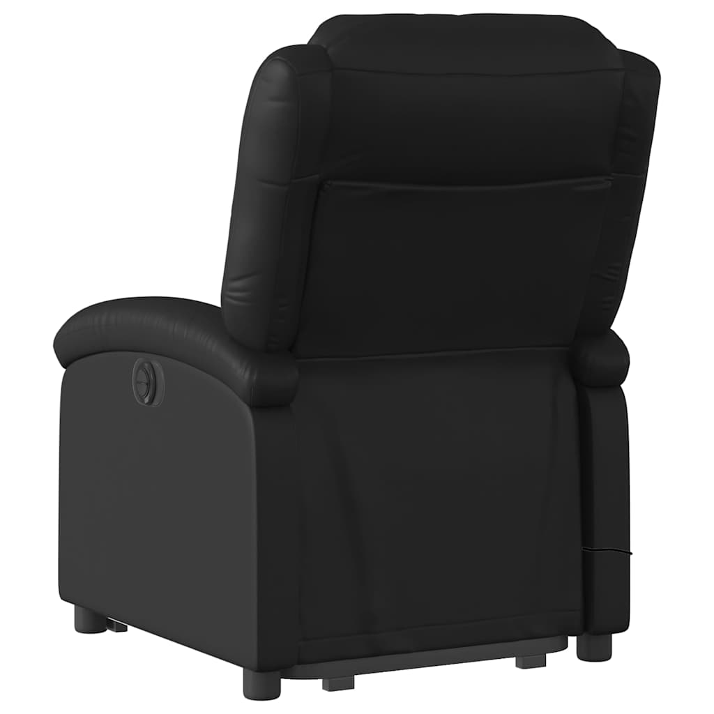 Fauteuil inclinable de massage électrique noir similicuir - XIOS