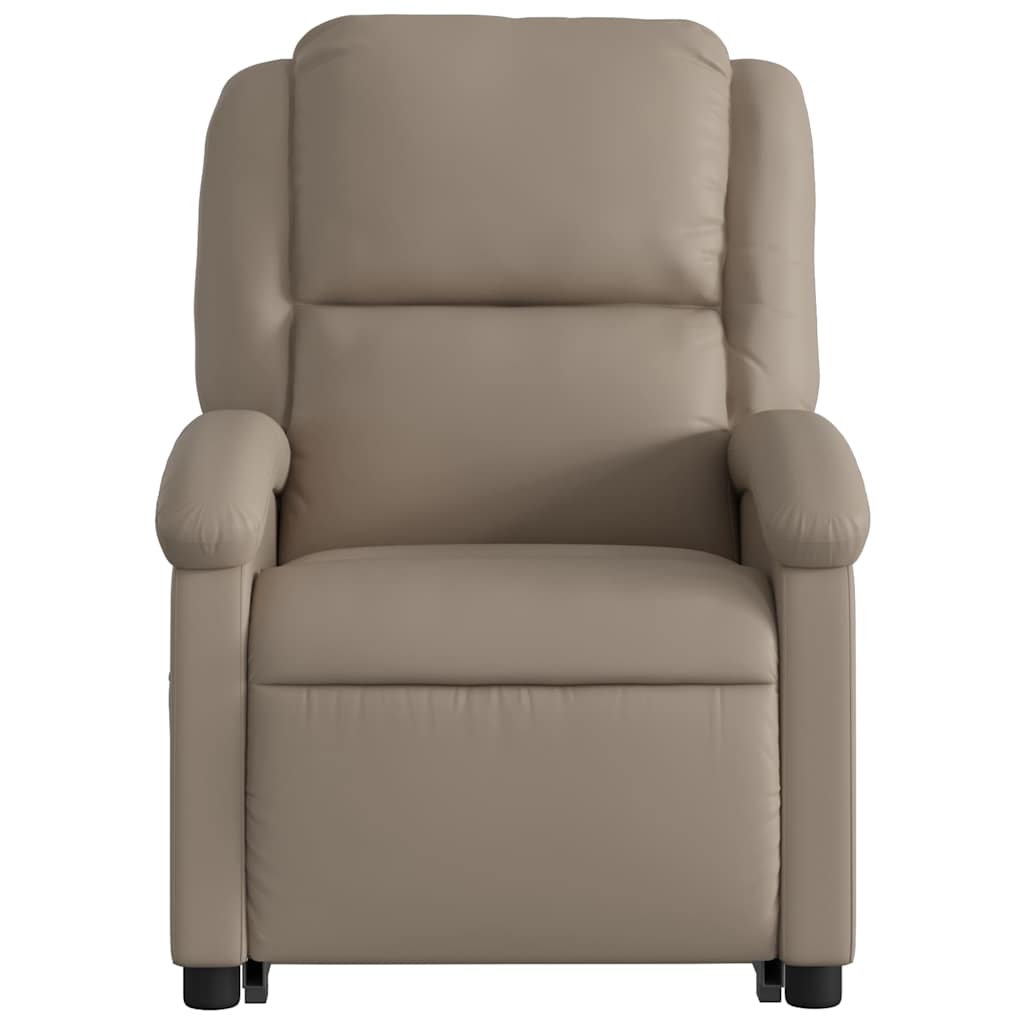 Fauteuil inclinable de massage électrique cappuccino similicuir - XIOS
