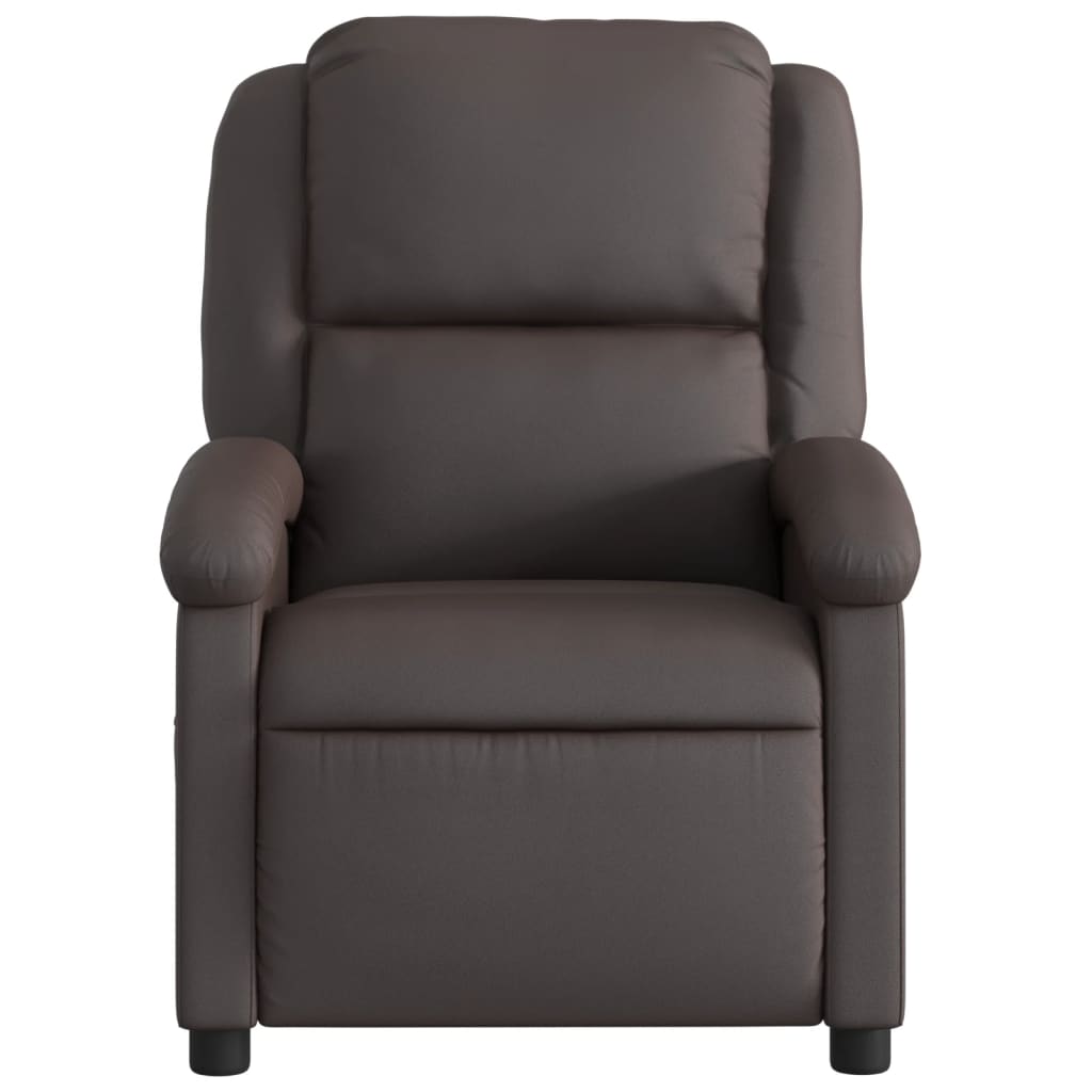 Fauteuil de massage inclinable électrique marron foncé - XIOS
